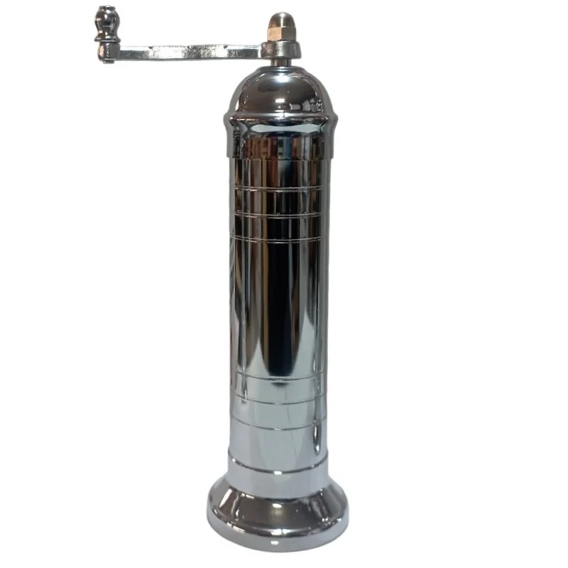 CARTIER BOREL STERLING SILVER AND WOOD LARGE PEPPER MILL sold at