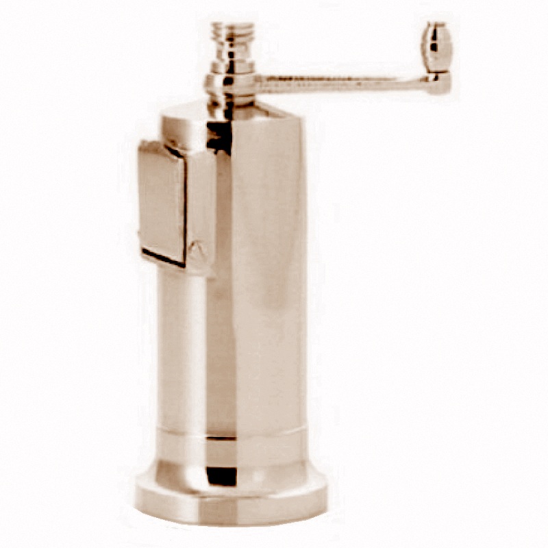 Cast brass nickelmatt finish pepper mill Alexander 706 5,3