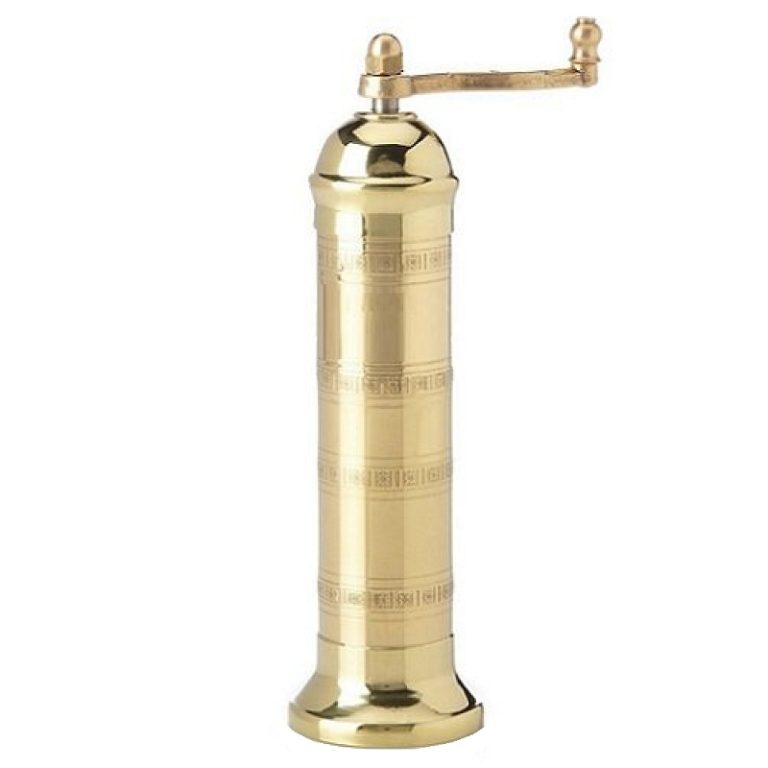 ALEXANDER brass mill set for pepper and salt in luxurious wooden