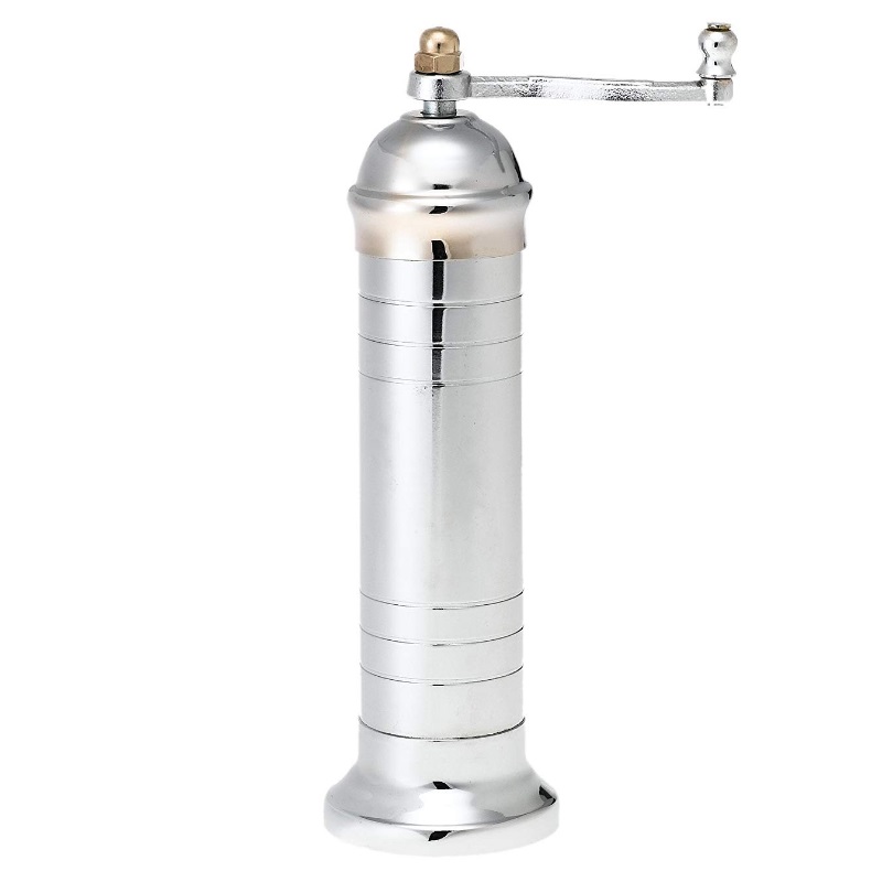 Chrome plated brass salt mill ALEXANDER 208 8″ Brasspeppermill