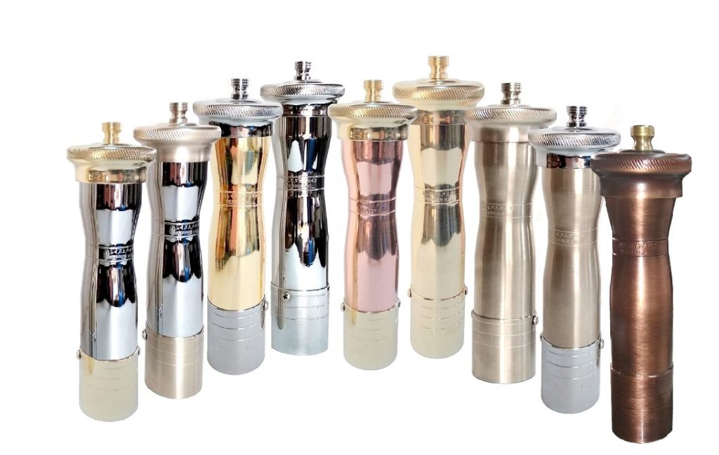 ‘Chef Athena’ series copperbrass pepper mill ALEXANDER 453 9.5