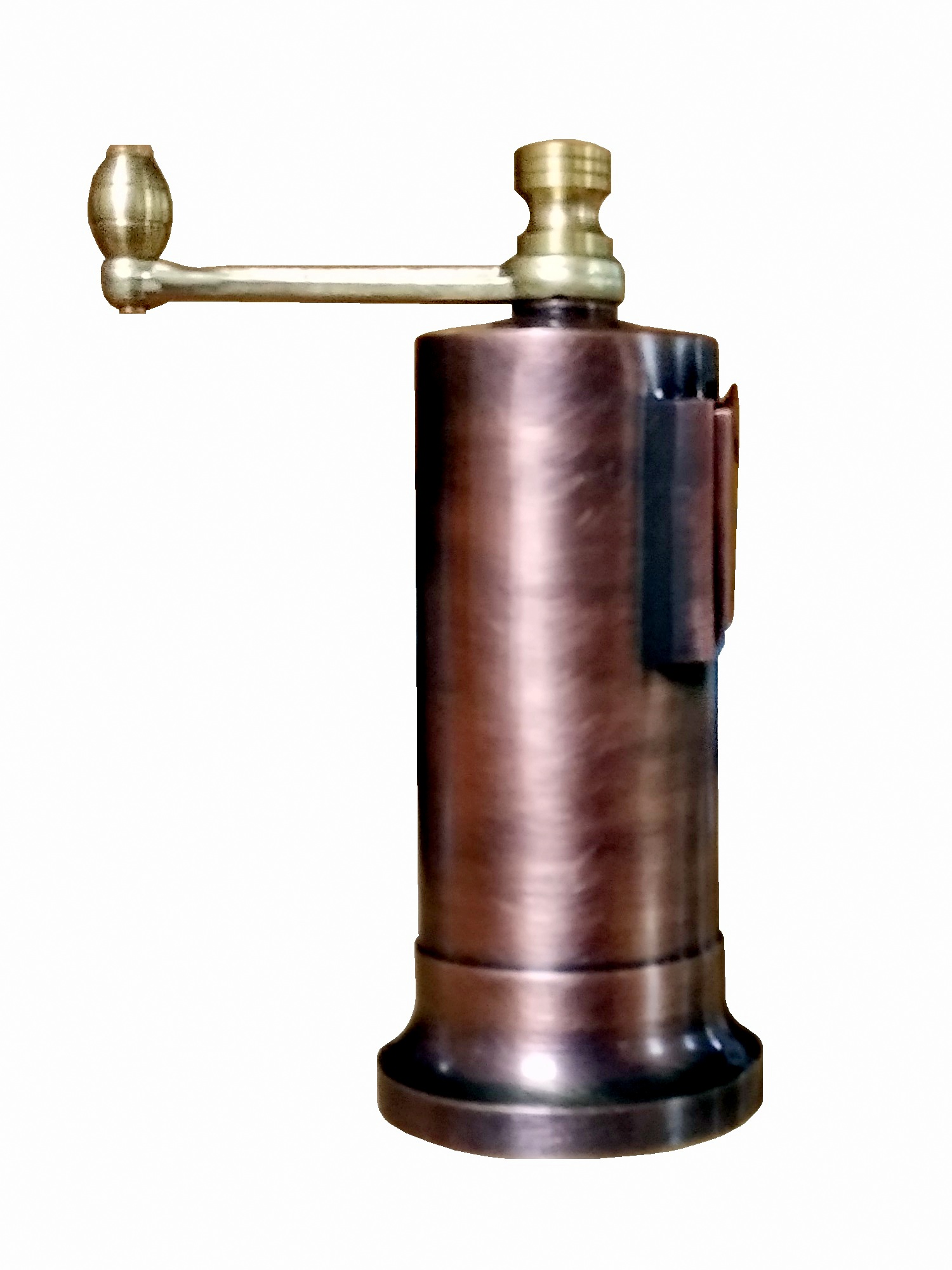 Cast brass vintage look pepper mill Alexander 606 5" Brasspeppermill